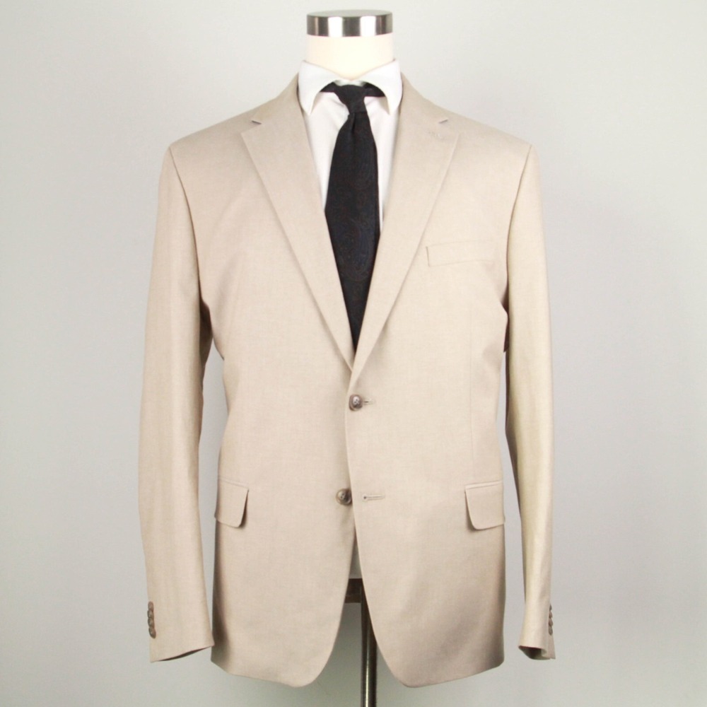 36R Tommy Hilfiger Men's Modern-Fit Solid Chambray Sport Coat Cotton E05662